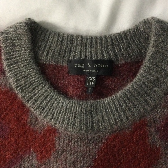 Rag & Bone Leopard Print Mohair Sweater Size XXS - Picture 6 of 10